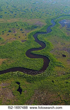 Stock Photo - Aerial view, Everglades National Park, Florida, USA.. Fotosearch
