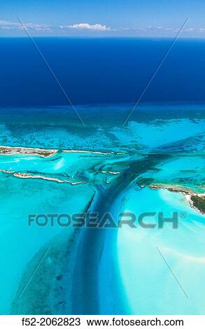 Aerial view, Exuma, Bahamas, America. View Large Photo Image Stock Image - Aerial view, Exuma, Bahamas, America.. Fotosearch