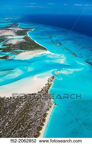 Aerial view, Exuma, Bahamas, America. View Large Photo Image Stock Image - Aerial view, Exuma, Bahamas, America.. Fotosearch