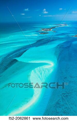 Aerial view, Exuma, Bahamas, America. View Large Photo Image Stock Image - Aerial view, Exuma, Bahamas, America.. Fotosearch