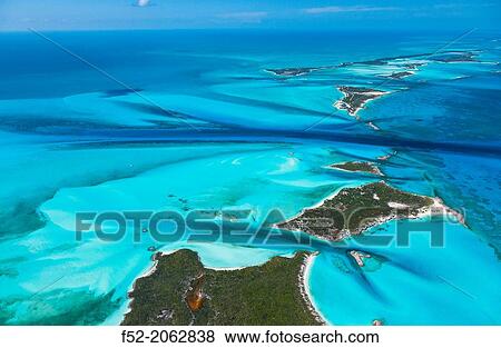 Aerial view, Exuma, Bahamas, America. View Large Photo Image Stock Photo - Aerial view, Exuma, Bahamas, America.. Fotosearch
