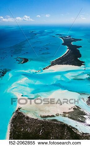 Aerial view, Exuma, Bahamas, America. View Large Photo Image Stock Photography - Aerial view, Exuma, Bahamas, America.. Fotosearch