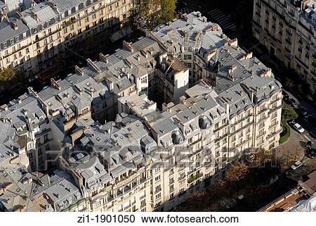 aerial view of apartments in Paris View Large Photo Image Stock Image - aerial view of apartments in Paris. Fotosearch