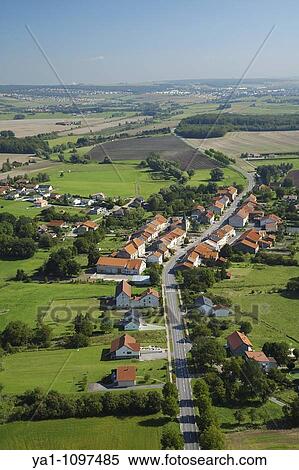 Aerial view of Mainvillers, Moselle, Lorraine, France View Large Photo Image Stock Photography - Aerial view of Mainvillers, Moselle, Lorraine, France. Fotosearch