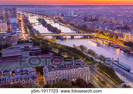 Aerial view of Paris from Eiffel Tower, France, Europe View Large Photo Image Stock Image - Aerial view of Paris from Eiffel Tower, France, Europe. Fotosearch