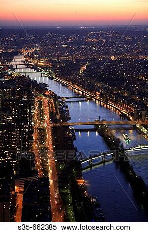 Aerial view of Paris with River Seine in foreground. Paris. France View Large Photo Image Stock Photography - Aerial view of Paris with River Seine in foreground. Paris. France. Fotosearch