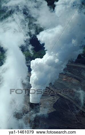 Aerial view of smoking chimney coal electrical power station Emile Huchet, Carling Saint Avold, Moselle, Lorraine, France View Large Photo Image Stock Photo - Aerial view of smoking chimney coal electrical power station Emile Huchet, Carling Saint Avold, Moselle, Lorraine, France. Fotosearch