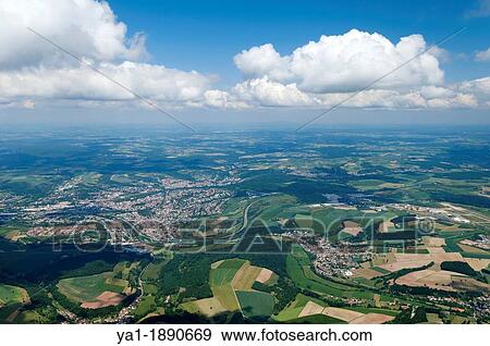 Aerial view of South Zweibrucken town, Rhineland-Palatinat region, Germany, Europe View Large Photo Image Stock Photo - Aerial view of South Zweibrucken town, Rhineland-Palatinat region, Germany, Europe. Fotosearch