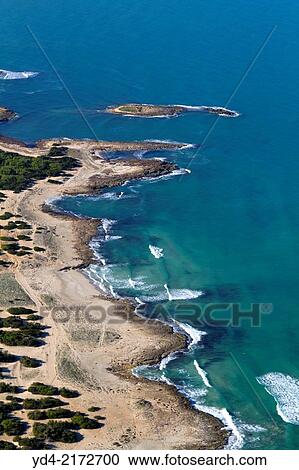 Aerial view of the north coast, Mallorca, Balearic Island, Spain. View Large Photo Image Stock Image - Aerial view of the north coast, Mallorca, Balearic Island, Spain.. Fotosearch
