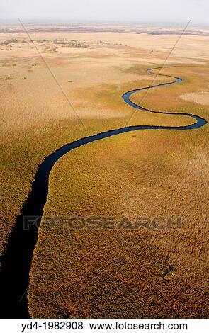 Aerial View of the Okavango Delta, Botswana. View Large Photo Image Stock Photo - Aerial View of the Okavango Delta, Botswana.. Fotosearch