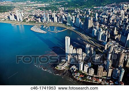 Aerial view, Panama City, Panama. View Large Photo Image Stock Image - Aerial view, Panama City, Panama.. Fotosearch
