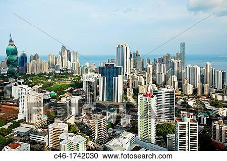 Aerial view, Panama City, Panama. View Large Photo Image Stock Image - Aerial view, Panama City, Panama.. Fotosearch