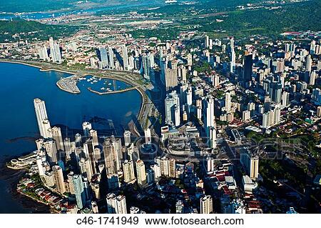 Aerial view, Panama City, Panama. View Large Photo Image Stock Photo - Aerial view, Panama City, Panama.. Fotosearch