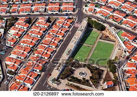 Aerial View Streets of Abades, Tenerife, Spain. View Large Photo Image Stock Photo - Aerial View Streets of Abades, Tenerife, Spain.. Fotosearch