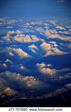 Stock Image - Aerial View. Winter. Alaska. Usa.. Fotosearch