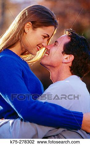 Stock Image - Affectionate hug. Fotosearch