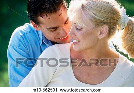 Stock Image - affectionate-playful couple. Fotosearch