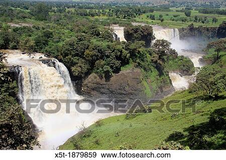 Africa, Ethiopia, Blue Nile Waterfalls View Large Photo Image Stock Photo - Africa, Ethiopia, Blue Nile Waterfalls. Fotosearch
