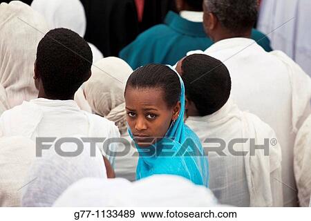 Stock Photo - Africa Ethiopia Gonder Timkat festival.. Fotosearch