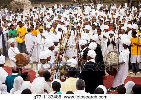 Africa Ethiopia Gonder Timkat festival. View Large Photo Image Stock Photograph - Africa Ethiopia Gonder Timkat festival.. Fotosearch