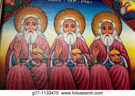 Africa Ethiopia Lake Tana Painting in monastery. View Large Photo Image Stock Photography - Africa Ethiopia Lake Tana Painting in monastery.. Fotosearch