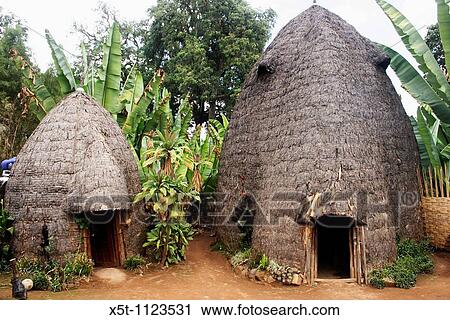 Africa, Ethiopia, Omo region, Chencha, Dorze Village Traditional elephant shaped straw hut View Large Photo Image Stock Image - Africa, Ethiopia, Omo region, Chencha, Dorze Village Traditional elephant shaped straw hut. Fotosearch
