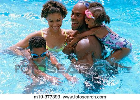 African Amer family in a pool View Large Photo Image Stock Image - African Amer family in a pool. Fotosearch
