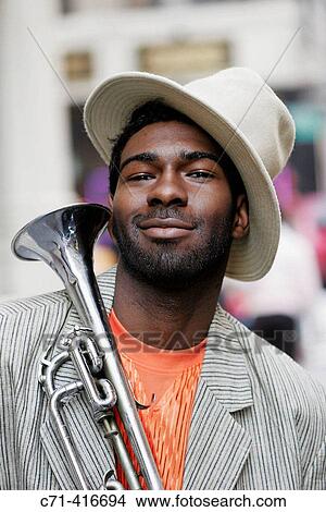 African-american musician/trumpet player View Large Photo Image Picture - African-american musician/trumpet player. Fotosearch
