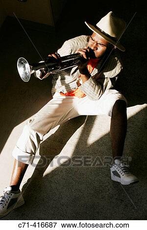 African-american musician/trumpet player View Large Photo Image Stock Photo - African-american musician/trumpet player. Fotosearch