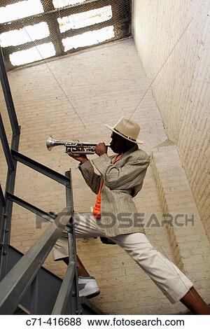 African-american musician/trumpet player View Large Photo Image Stock Photo - African-american musician/trumpet player. Fotosearch