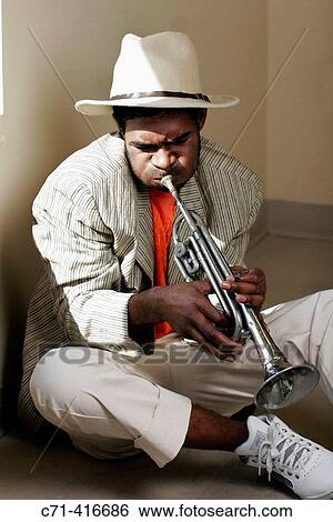 African-american musician/trumpet player View Large Photo Image Stock Photograph - African-american musician/trumpet player. Fotosearch