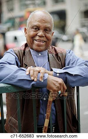Stock Image - African American senior man. Fotosearch