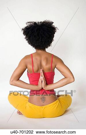 African American woman doing Yoga View Large Photo Image Stock Image - African American woman doing Yoga. Fotosearch