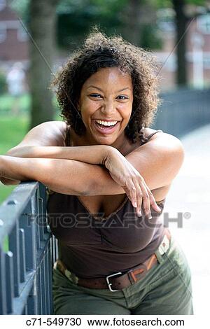 Stock Image - African-American woman. Fotosearch
