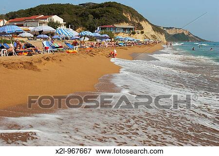 Aghia Varvara beach Corfu island, Greece View Large Photo Image Stock Photo - Aghia Varvara beach Corfu island, Greece. Fotosearch