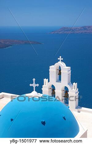 Agios Minas Church in Firostefani, Santorini Island, Cyclades, Greece View Large Photo Image Stock Photo - Agios Minas Church in Firostefani, Santorini Island, Cyclades, Greece. Fotosearch