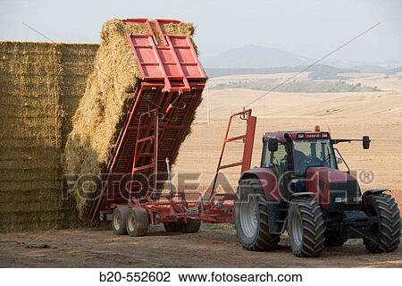 Agricultural machinery. Truck elevator with bales. Harvesting of cereals.?Learza? estate. Near Estella, Navarre, Spain View Large Photo Image Stock Image - Agricultural machinery. Truck elevator with bales. Harvesting of cereals.?Learza? estate. Near Estella, Navarre, Spain. Fotosearch