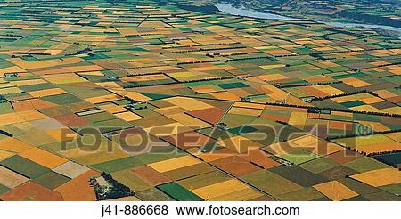 Agricultural patchwork Canterbury Plains near Rakaia aerial view New Zealand View Large Photo Image Stock Photo - Agricultural patchwork Canterbury Plains near Rakaia aerial view New Zealand. Fotosearch