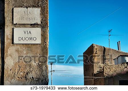 Agrigento street name, Sicily, Italy View Large Photo Image Stock Image - Agrigento street name, Sicily, Italy. Fotosearch