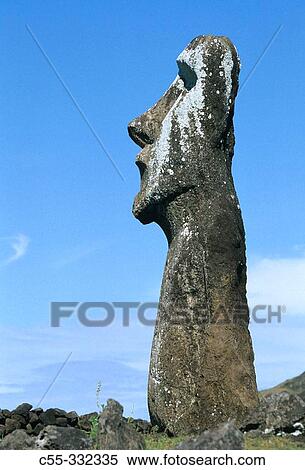 Ahu Tongariki. Easter Island. Chile. View Large Photo Image Stock Photography - Ahu Tongariki. Easter Island. Chile.. Fotosearch