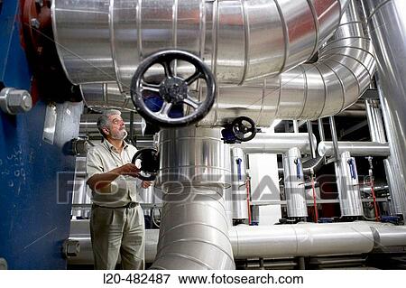 Stock Photo - Air-conditioning plant. Hospital Universitario Gran Canaria Doctor Negrin, Las Palmas de Gran Canaria. Canary Islands, Spain. Fotosearch