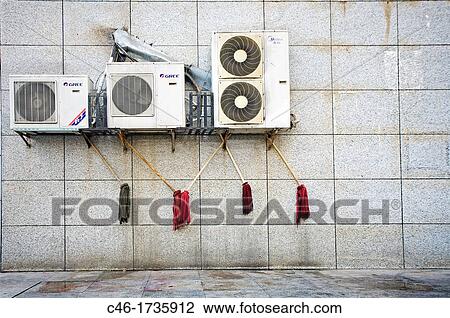 Air conditionings, Yangtze River, China. View Large Photo Image Stock Image - Air conditionings, Yangtze River, China.. Fotosearch