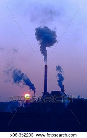Stock Image - Air pollution. Fotosearch