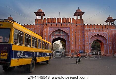 Ajmeri Gate Jaipur Rajasthan, India View Large Photo Image Stock Image - Ajmeri Gate Jaipur Rajasthan, India. Fotosearch
