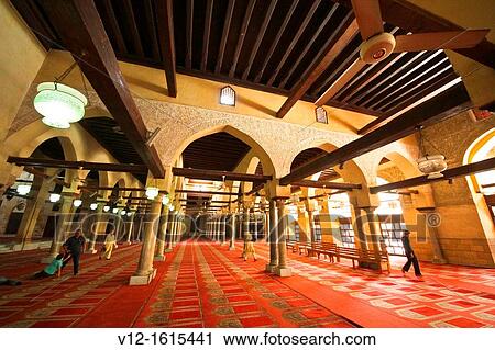 Al-Azhar mosque, Cairo, Egypt View Large Photo Image Stock Image - Al-Azhar mosque, Cairo, Egypt. Fotosearch