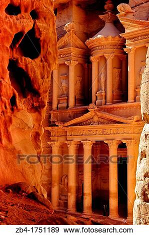 Al Khazneh, rock-cut building called the Treasury, archaeological site, Petra, UNESCO World Heritage Site, Jordan, Middle East. View Large Photo Image Stock Photo - Al Khazneh, rock-cut building called the Treasury, archaeological site, Petra, UNESCO World Heritage Site, Jordan, Middle East.. Fotosearch