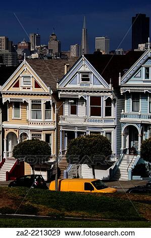 Alamo Square, San Francisco, California, USA View Large Photo Image Stock Photo - Alamo Square, San Francisco, California, USA. Fotosearch