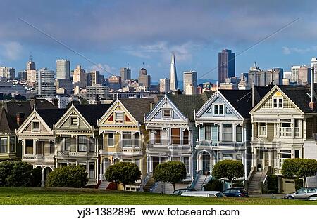Stock Photography - Alamo Square, San Francisco, California, USA. Fotosearch