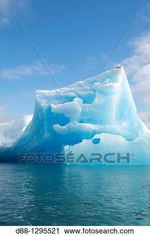 Stock Image - Alaska, Fords Terror Wilderness Area near Juneau,, Tracy Arm, iceberg, Piece of ice.. Fotosearch