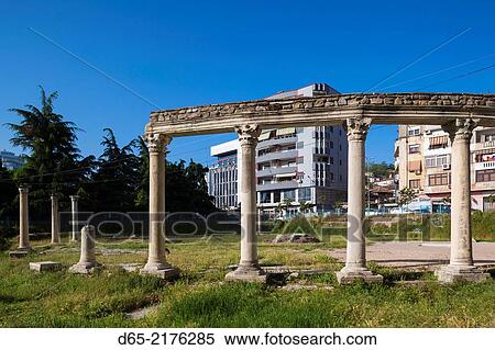Albania, Durres, ruins of the Roman Forum. View Large Photo Image Stock Photography - Albania, Durres, ruins of the Roman Forum.. Fotosearch